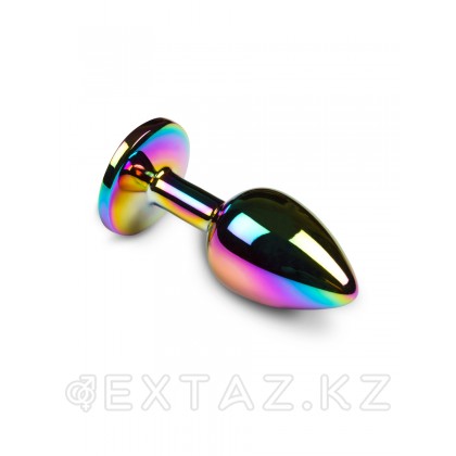 Пикантные штучки - маленькая яркая анальная пробка с кристаллом, 6х2.5 см Розовый от sex shop Extaz фото 6