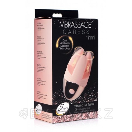 Inmi Vibrassage Caress Vibrating Clit Teaser - клиторальный массажер, 9.1 см Розовый от sex shop Extaz фото 6