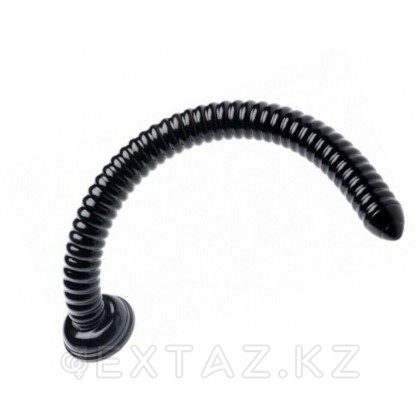 Hosed Ribbed Anal Snake Dildo - огромный фаллос, 50.8х4.4 см. Черный от sex shop Extaz фото 2