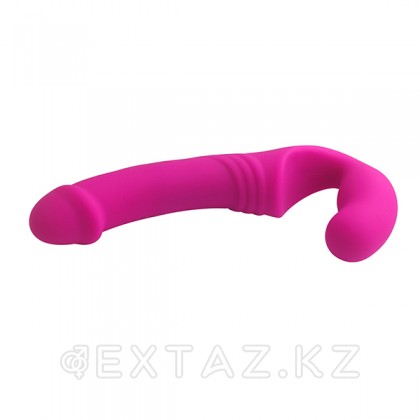 Double Rider - безремневой вибрострапон, 21.5х3.9 см Розовый от sex shop Extaz фото 4