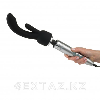 Doxy Number 3 Rabbit Vibrator Attachment - насадка для универсального массажёра, 19.3х3.7 см Черный от sex shop Extaz фото 3