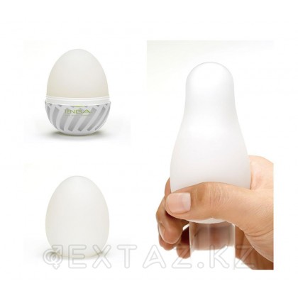 Tenga Easy Beat Egg Brush Яйцо-мастурбатор, 6х5 см Белый от sex shop Extaz фото 2