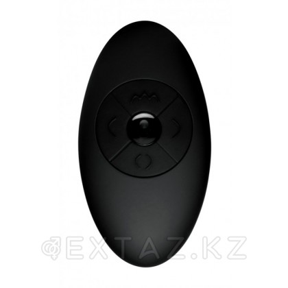 XR Brands Silicone Vibrating & Squirming Plug with Remote Control - Вибромассажер с функцией волн, 19.5х4.5 см Черный от sex shop Extaz фото 3