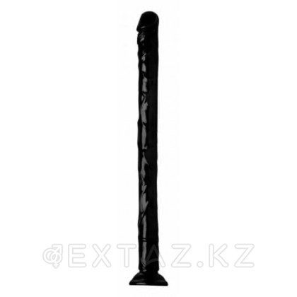 Hosed Realistic Anal Dildo - огромный реалистик, 50.8х4.4 см. Черный от sex shop Extaz фото 3