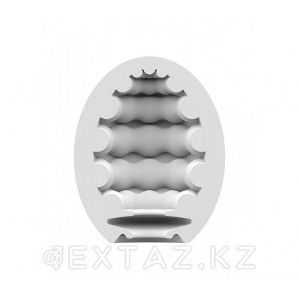 Satisfyer Egg Single Riffle - инновационный влажный мастурбатор-яйцо, 7х5.5 см Белый от sex shop Extaz фото 2