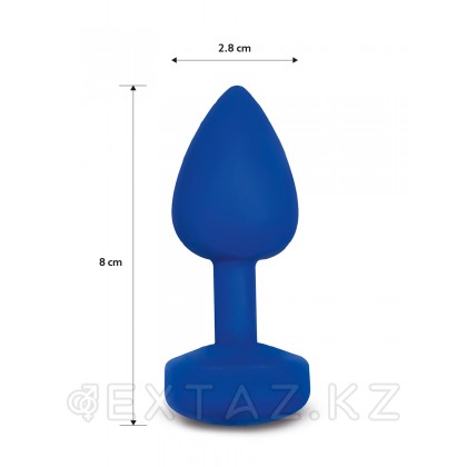 Маленькая дизайнерская анальная пробка с вибрацией Gvibe Gplug 8 см (ex. Fun Toys) Ярко-синий от sex shop Extaz фото 4