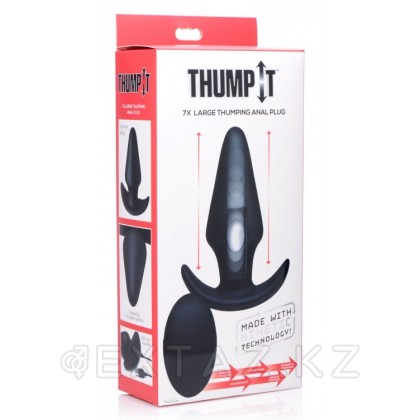 XR Brands Kinetic Thumping 7X Large Anal Plug - анальная пробка с вибрацией, 13.3х5 см от sex shop Extaz фото 5