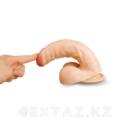Браззерс - большой фаллоимитатор на присоске, 22х4.5 см Телесный от sex shop Extaz фото 5