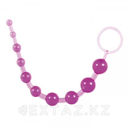 Анальные шарики на жесткой связке, 30 см Фиолетовый от sex shop Extaz