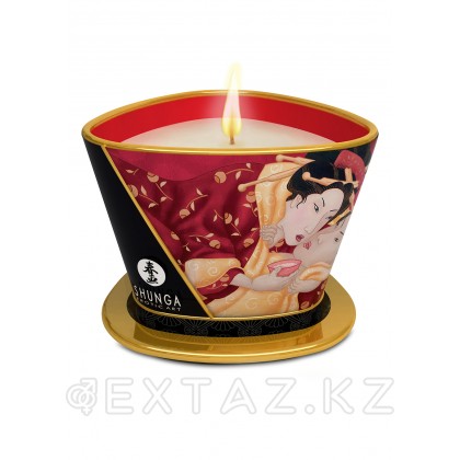 Ароматизированная массажная свечка Massage Candle (Shunga), 170 мл. Зелёный чай от sex shop Extaz