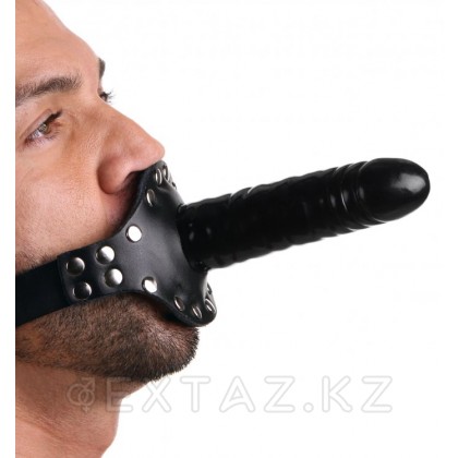 Кляп со страпоном Ride Me Mouth, 12 см - Strict Leather Черный от sex shop Extaz фото 2