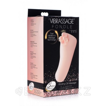 Inmi Vibrassage Fondle Vibrating Clit Massager - клиторальный массажер 12.7х5.8 см Розовый от sex shop Extaz фото 6