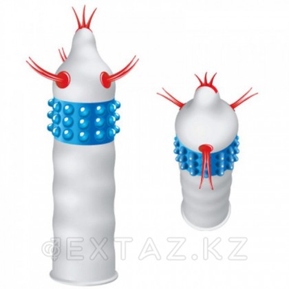 Презервативы с усиками и пупырышками Глубинная Бомба - Luxe Maxima, 1 штука от sex shop Extaz фото 2