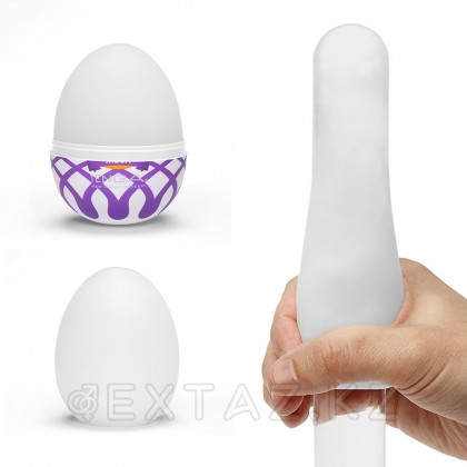Tenga Wonder Mesh - Мастурбатор-яйцо из новой коллекции, 6.1х4.9 см Белый от sex shop Extaz фото 2