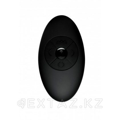 XR Brands Silicone Vibrating & Thrusting Plug with Remote Control - Вибромассажер с фрикциями, 17,1х4.6 см Черный от sex shop Extaz фото 3