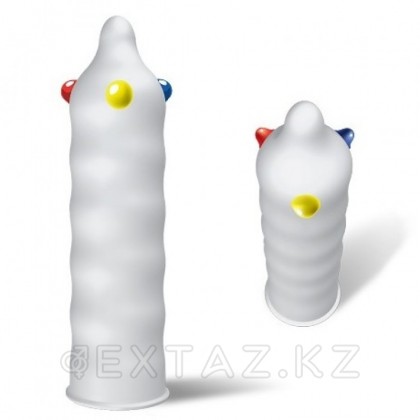Luxe №1 Поцелуй ангела - презервативы с шариками, 18 см от sex shop Extaz фото 2