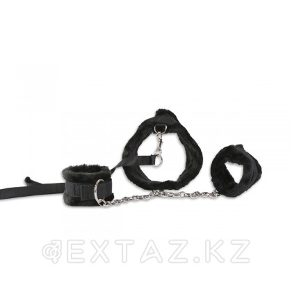 Мягкий набор для бондажа Черный от sex shop Extaz фото 3