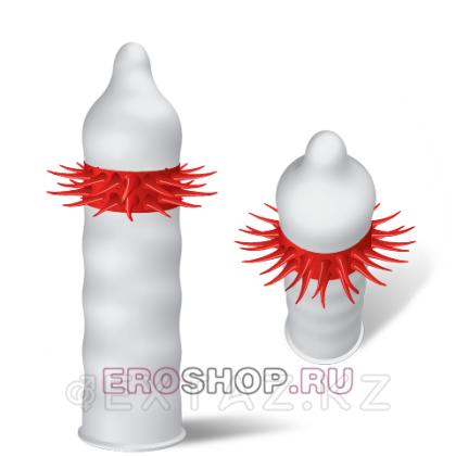 Тонкие презервативы с усиками Красный Камикадзе - Luxe, 1 шт. от sex shop Extaz фото 2