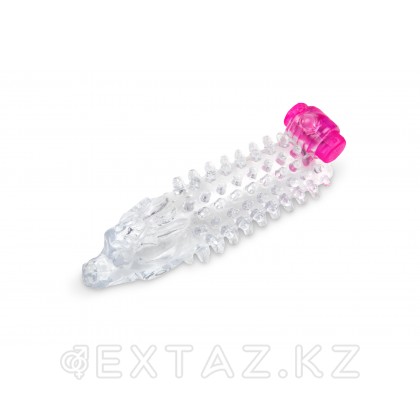 Браззерс - рельефная насадка для члена, 12.5х3.5 см. Прозрачный от sex shop Extaz фото 3