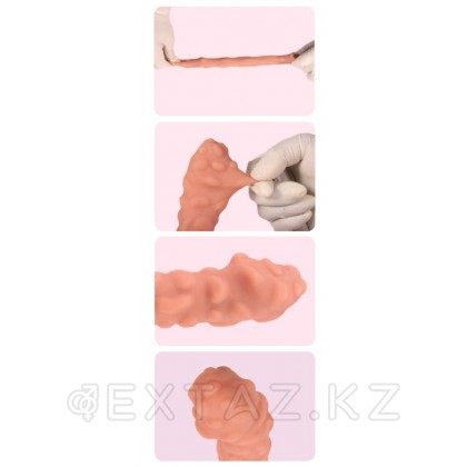Насадка на фаллос с ребристостью Kokos Extreme Sleeve 011 размер M, 14.7 см Телесный от sex shop Extaz фото 5