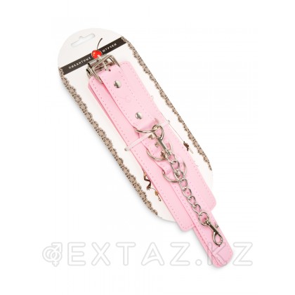 Пикантные штучки - фиксаторы с цепочкой, 29,5х5,5 см Розовый от sex shop Extaz фото 2