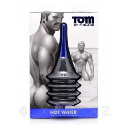 Tom of Finland - Анальный душ с грушей-гармошкой Enema Delivery System, 24х3 см Черный от sex shop Extaz фото 3