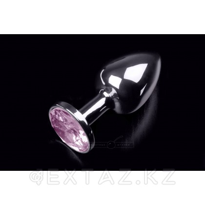 Маленькая анальная пробка с кристаллом, серебристая, 7,5 см Бриллиант от sex shop Extaz фото 8