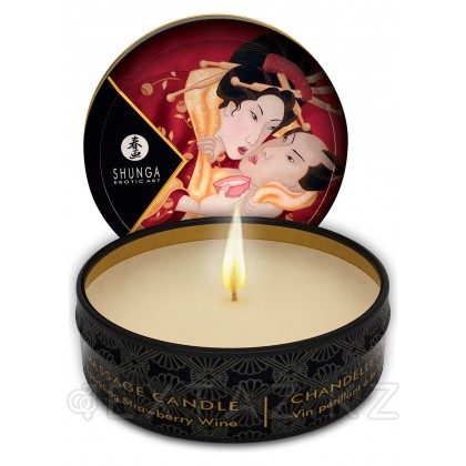 Массажная свечка с разными ароматами Massage Candle (Shunga), 30 мл. Клубника от sex shop Extaz фото 3