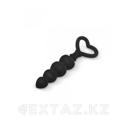 Браззерс - рельефная анальная пробка, 15х3.5 см (черная) Черный от sex shop Extaz фото 2