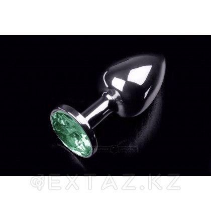 Маленькая анальная пробка с кристаллом, серебристая, 7,5 см Бриллиант от sex shop Extaz фото 10