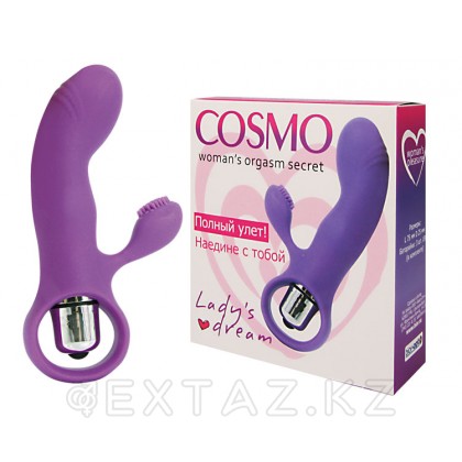 Вибратор-кролик от Cosmo, 7,5 см Фиолетовый от sex shop Extaz