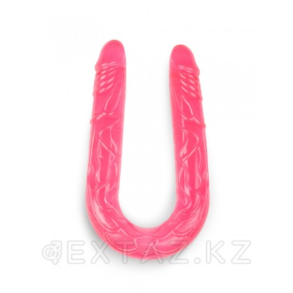 Браззерс - Двухсторонний гелевый фаллоимитатор, 49х3.5 см (розовый) от sex shop Extaz