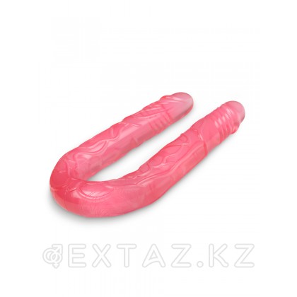 Браззерс - Двухсторонний гелевый фаллоимитатор, 49х3.5 см (розовый) от sex shop Extaz фото 2