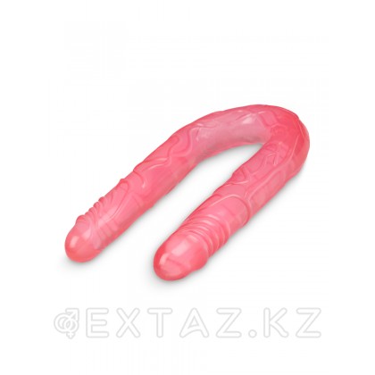Браззерс - Двухсторонний гелевый фаллоимитатор, 49х3.5 см (розовый) от sex shop Extaz фото 3