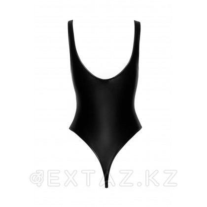 Noir Handmade Powerwetlook body - эротическое боди с высокими вырезами на бедрах, L (чёрный) от sex shop Extaz фото 7