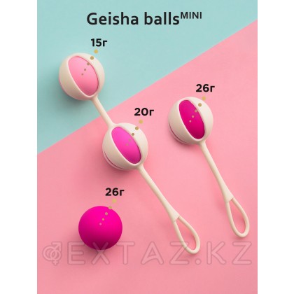 Вагинальные шарики Geisha Balls Mini, 14х2.2 см от sex shop Extaz фото 5