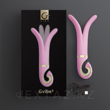 Gvibe 3 Pink Gift Box - Вибратор для разных зон, 18х3.5 см (розовый) от sex shop Extaz фото 7