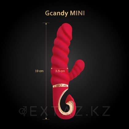 Gvibe Gcandy Mini - Витой вибратор с клиторальным стимулятором, 19х3.5 см от sex shop Extaz фото 6