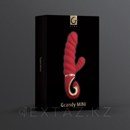 Gvibe Gcandy Mini - Витой вибратор с клиторальным стимулятором, 19х3.5 см от sex shop Extaz фото 2