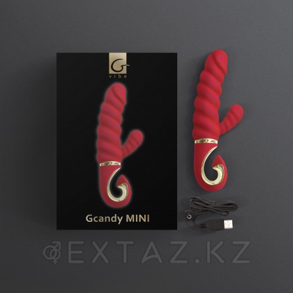 Gvibe Gcandy Mini - Витой вибратор с клиторальным стимулятором, 19х3.5 см от sex shop Extaz фото 3