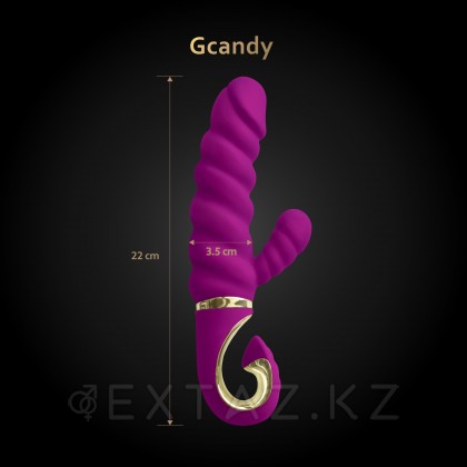 Gvibe Gcandy - Невероятный витой вибратор с клиторальным стимулятором, 22х3.5 см от sex shop Extaz фото 2
