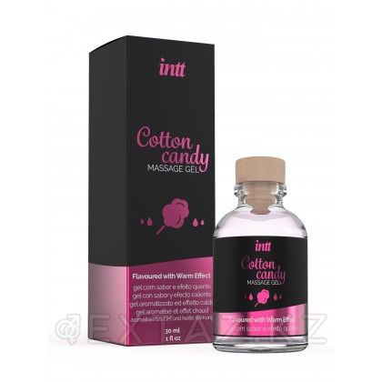 Intt Cotton Candy Massage Gel - Съедобный гель для интимного массажа, 30 мл (сахарная вата) от sex shop Extaz