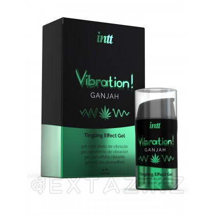 Intt Vibration Ganjah - Жидкий интимный гель с эффектом вибрации, 15 мл от sex shop Extaz