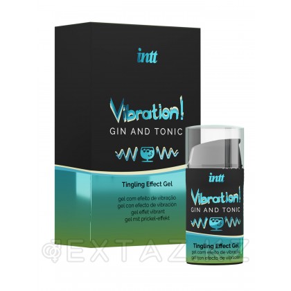 Gin & Tonic - Жидкий интимный гель с эффектом вибрации , 15 мл от sex shop Extaz