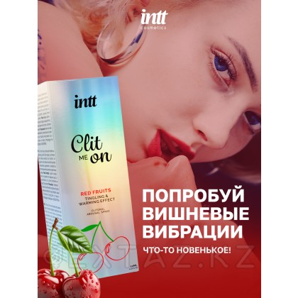 Intt Clit Me On Red Fruits - Согревающий жидкий вибратор для клитора с вкусом вишни, 12 мл от sex shop Extaz фото 4