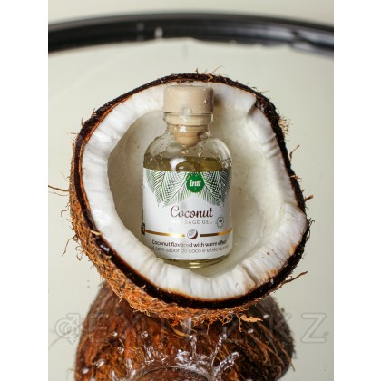 Intt Coconut Massage Gel - Массажный гель с согревающим эффектом и вкусом кокоса, 30 мл от sex shop Extaz фото 9