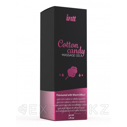 Intt Cotton Candy Massage Gel - Съедобный гель для интимного массажа, 30 мл (сахарная вата) от sex shop Extaz фото 8