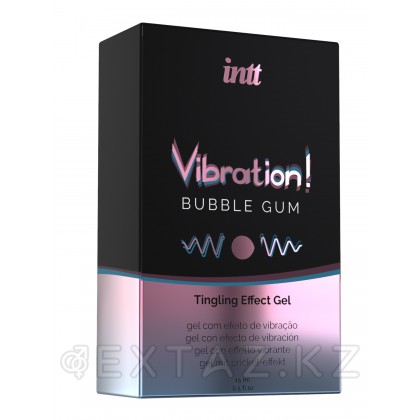 Жидкий интимный гель с эффектом вибрации Bubble Gum, 15 мл от sex shop Extaz фото 3