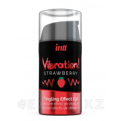 Strawberry - Жидкий интимный гель с эффектом вибрации, 15 мл от sex shop Extaz фото 2