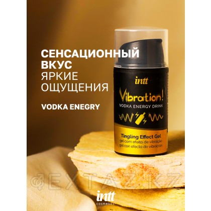 Intt Vibration Vodka - Жидкий интимный гель с эффектом вибрации Водка, 15 мл от sex shop Extaz фото 4